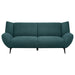 Coaster Acton Upholstered Flared Arm Sofa Teal Blue Default Title