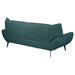 Coaster Acton Upholstered Flared Arm Sofa Teal Blue Default Title