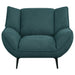 Coaster Acton Upholstered Flared Arm Chair Teal Blue Default Title