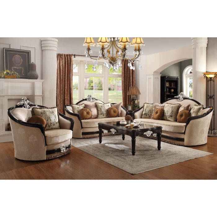 Ernestine 75"L Loveseat with 6 Pillows