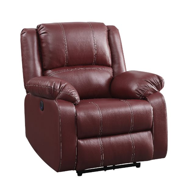 Zuriel 37"W Upholstered Power Motion Recliner with USB