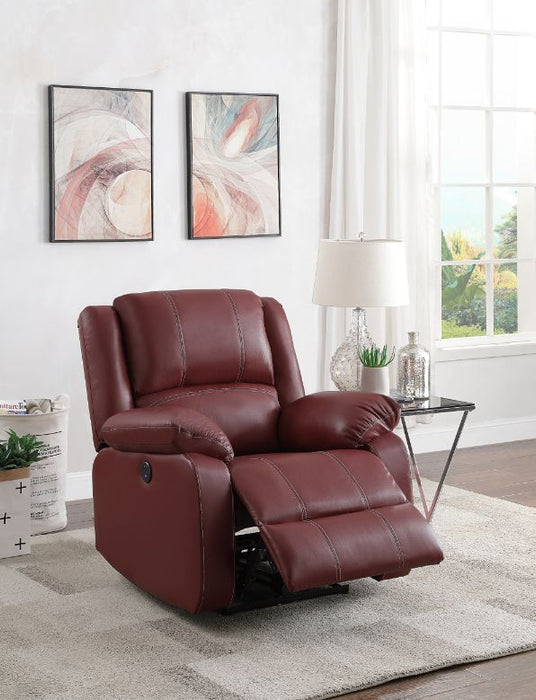 Zuriel 37"W Upholstered Power Motion Recliner with USB