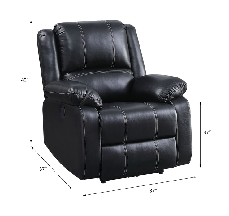 Zuriel 37"W Upholstered Power Motion Recliner with USB