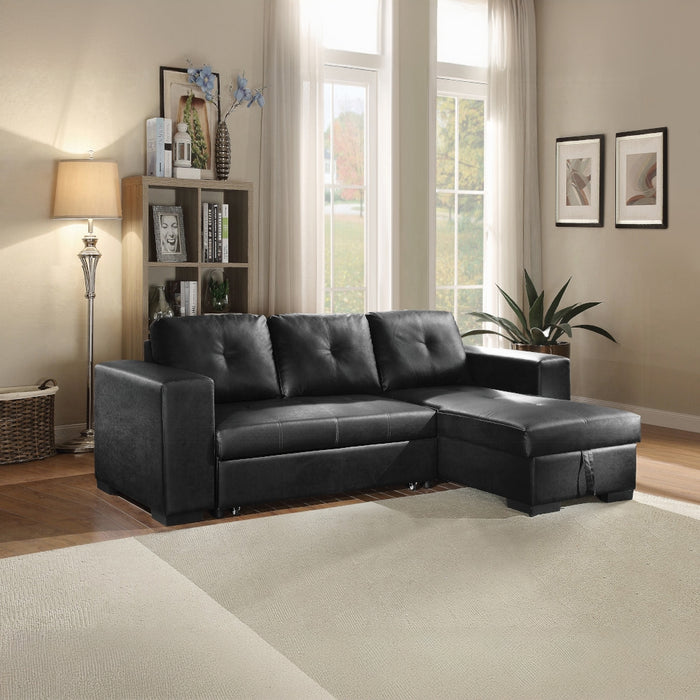 Lloyd 97"L Reversible Sectional Sofa with Sleeper & Storage