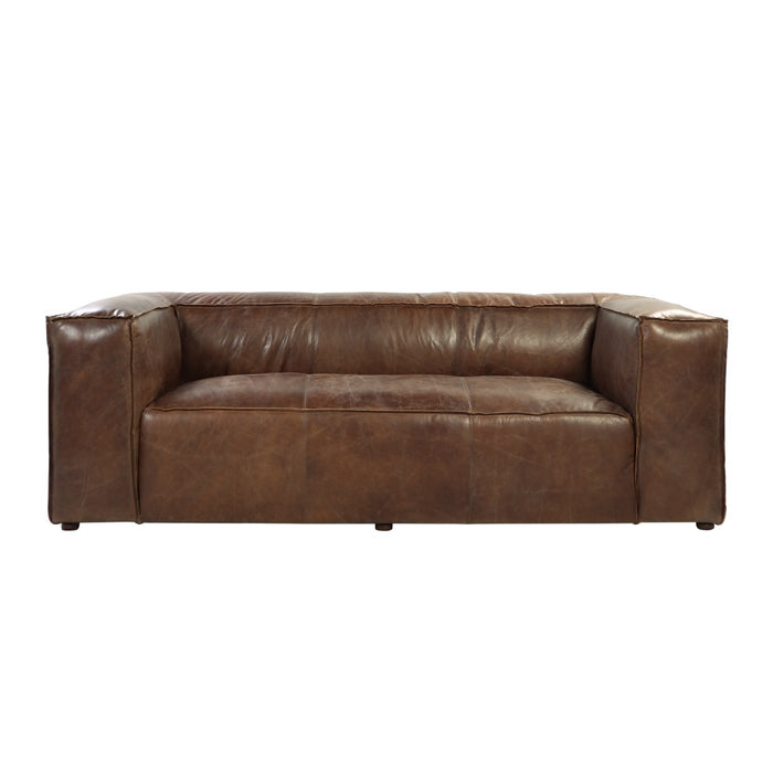Brancaster 98"L Top Grain Leather Sofa