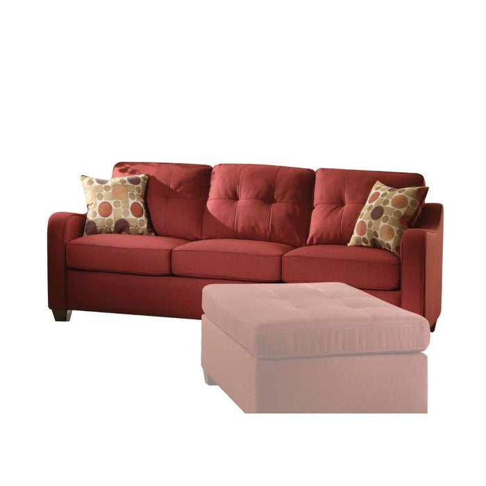 Cleavon II 84"L Linen Sofa with 2 Pillows