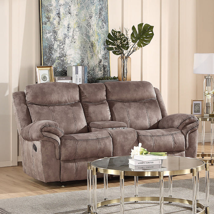 Zubaida 87"L Motion Sofa & Console with USB