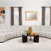 Coaster Charlotte Upholstered Curved Modular Sectional Sofa Ivory Default Title