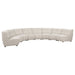 Coaster Charlotte 8-piece Upholstered Curved Modular Sectional Sofa Ivory Default Title