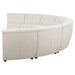 Coaster Charlotte 8-piece Upholstered Curved Modular Sectional Sofa Ivory Default Title