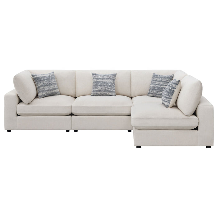 Coaster Serene Upholstered Modular Sectional Beige Default Title