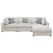 Coaster Serene Upholstered Modular Sectional Beige Default Title