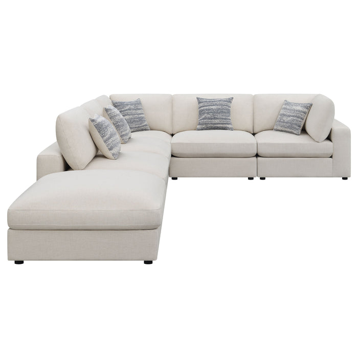 Coaster Serene 6-piece Upholstered Modular Sectional Beige Default Title