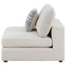 Coaster Serene Upholstered Armless Chair Beige Default Title