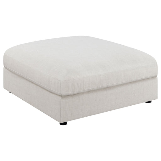 Coaster Serene Upholstered Rectangular Ottoman Beige Default Title