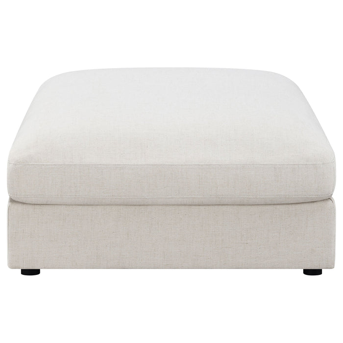 Coaster Serene Upholstered Rectangular Ottoman Beige Default Title