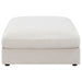 Coaster Serene Upholstered Rectangular Ottoman Beige Default Title