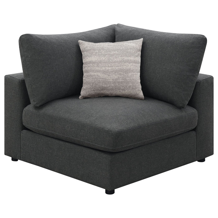 Coaster Serene Upholstered Modular Sectional Charcoal Default Title