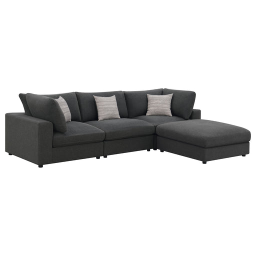 Coaster Serene Upholstered Modular Sectional Charcoal Default Title