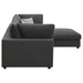 Coaster Serene Upholstered Modular Sectional Charcoal Default Title