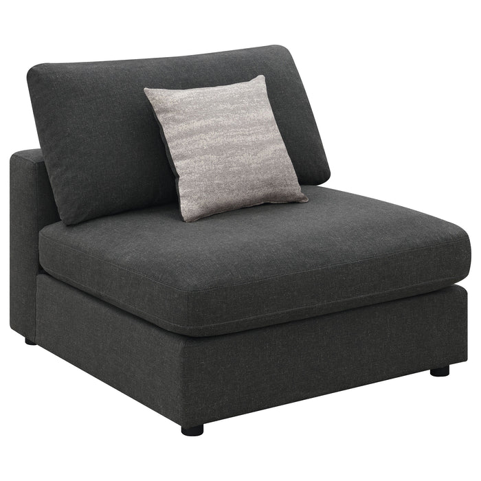 Coaster Serene Upholstered Modular Sectional Charcoal Default Title