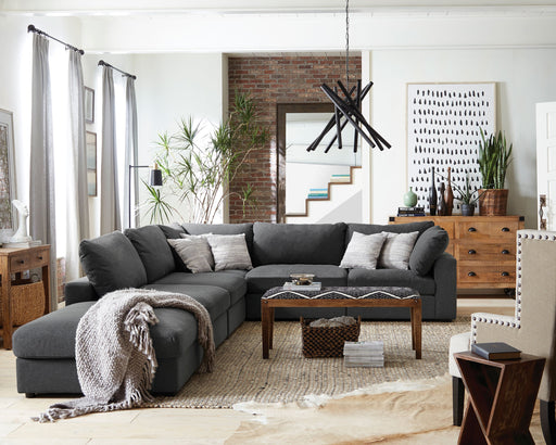 Coaster Serene 6-piece Upholstered Modular Sectional Charcoal Default Title