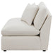 Coaster Hobson Cushion Back Armless Chair Off-White Default Title