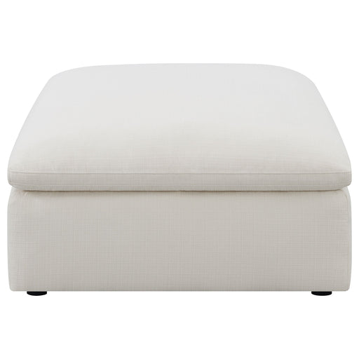 Coaster Hobson Cushion Seat Ottoman Off-White Default Title