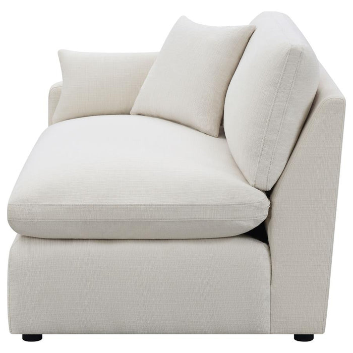 Hobson Upholstered LAF Chair Ivory