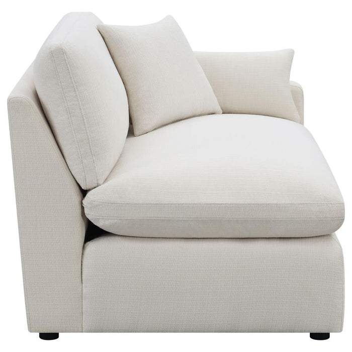 Hobson Upholstered LAF Chair Ivory