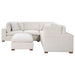 Coaster Lakeview Upholstered Modular Sectional Sofa Ivory Default Title