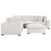 Coaster Lakeview Upholstered Modular Sectional Sofa Ivory Default Title