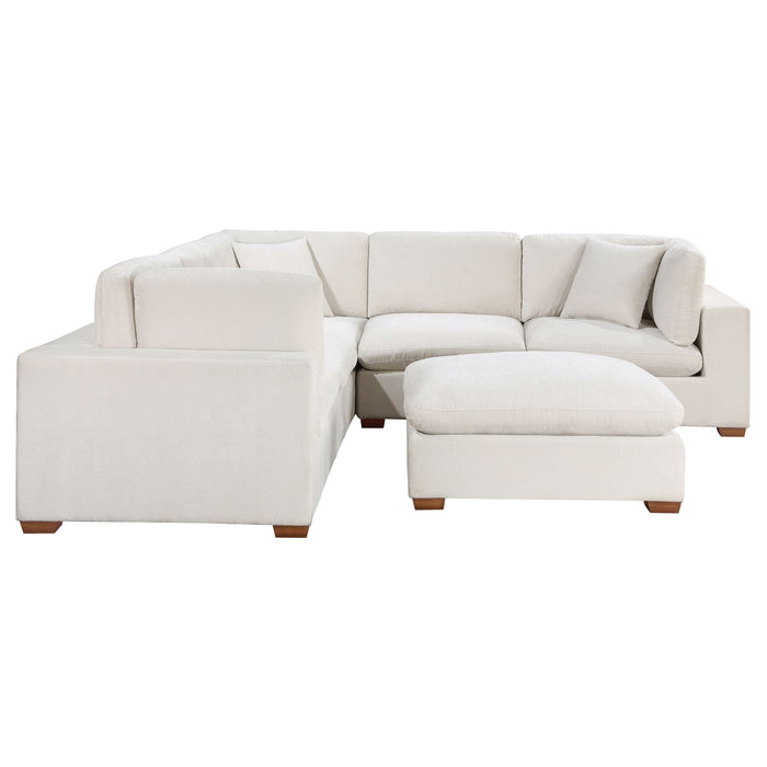 Coaster Lakeview 6-piece Upholstered Modular Sectional Sofa Ivory Default Title