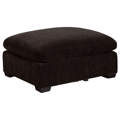 Coaster Lakeview Upholstered Ottoman Dark Chocolate Default Title