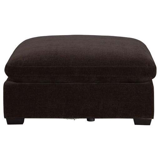 Coaster Lakeview Upholstered Ottoman Dark Chocolate Default Title