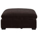 Coaster Lakeview Upholstered Ottoman Dark Chocolate Default Title