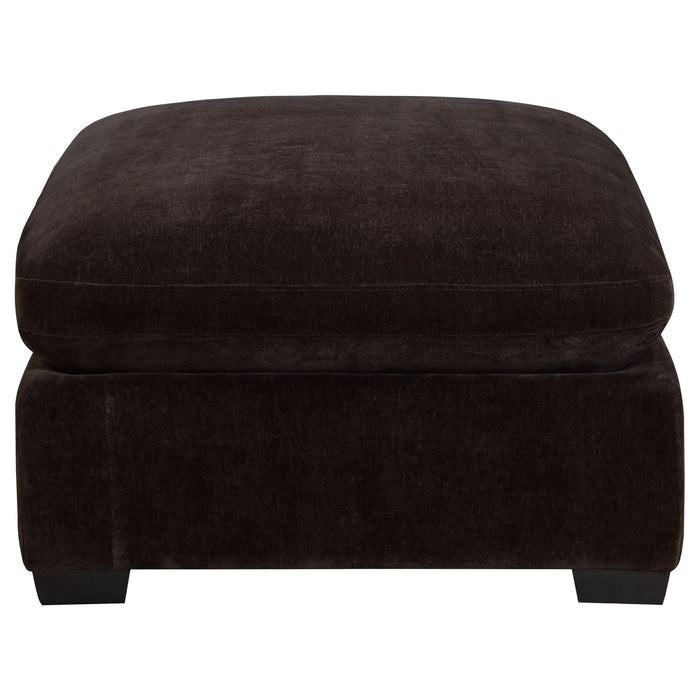 Coaster Lakeview Upholstered Ottoman Dark Chocolate Default Title