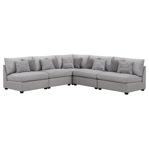 Coaster Cambria Upholstered Modular Sectional Grey Default Title