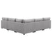 Coaster Cambria Upholstered Modular Sectional Grey Default Title