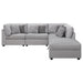 Coaster Cambria Upholstered Modular Sectional Grey Right