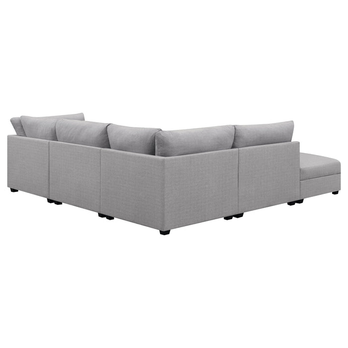 Coaster Cambria Upholstered Modular Sectional Grey Right