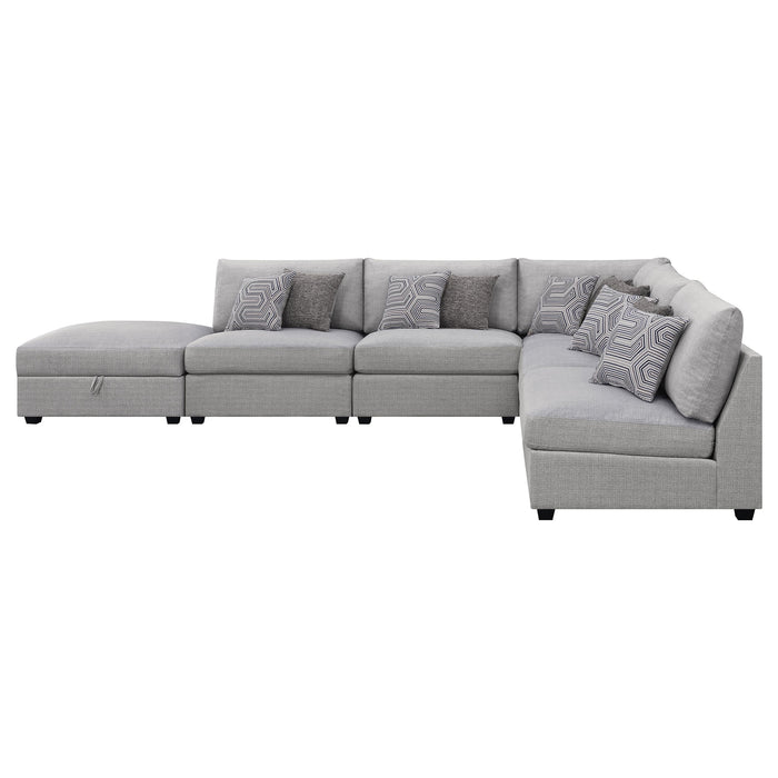 Coaster Cambria Upholstered Modular Sectional Grey Right