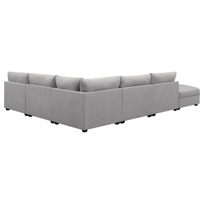 Coaster Cambria Upholstered Modular Sectional Grey Right