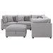 Coaster Cambria 6-piece Upholstered Modular Sectional Grey Default Title