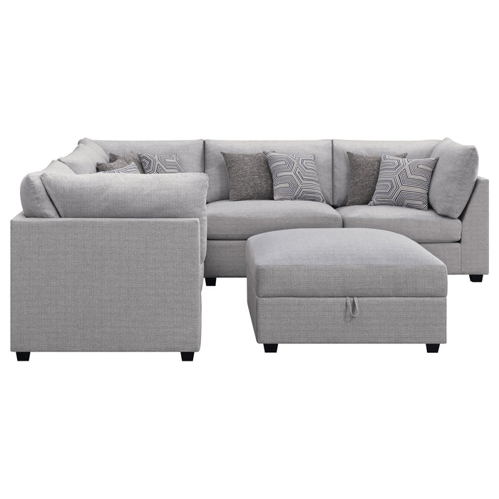 Coaster Cambria 6-piece Upholstered Modular Sectional Grey Default Title