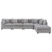 Coaster Cambria 6-piece Upholstered Modular Sectional Grey Default Title