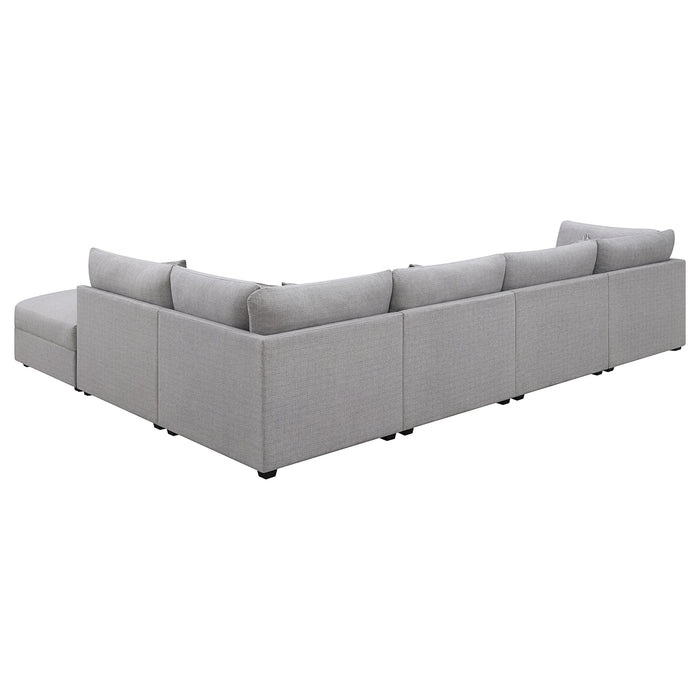 Coaster Cambria 6-piece Upholstered Modular Sectional Grey Default Title