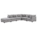 Coaster Cambria 6-piece Upholstered Modular Sectional Grey Default Title