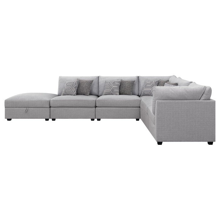 Coaster Cambria 6-piece Upholstered Modular Sectional Grey Default Title