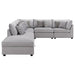 Coaster Cambria 6-piece Upholstered Modular Sectional Grey Default Title